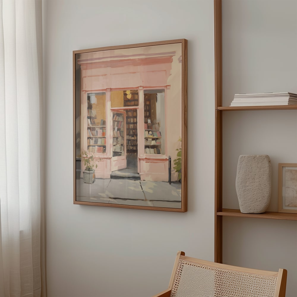 Poster bücherregal, 50x70 cm - Maisons Du Monde