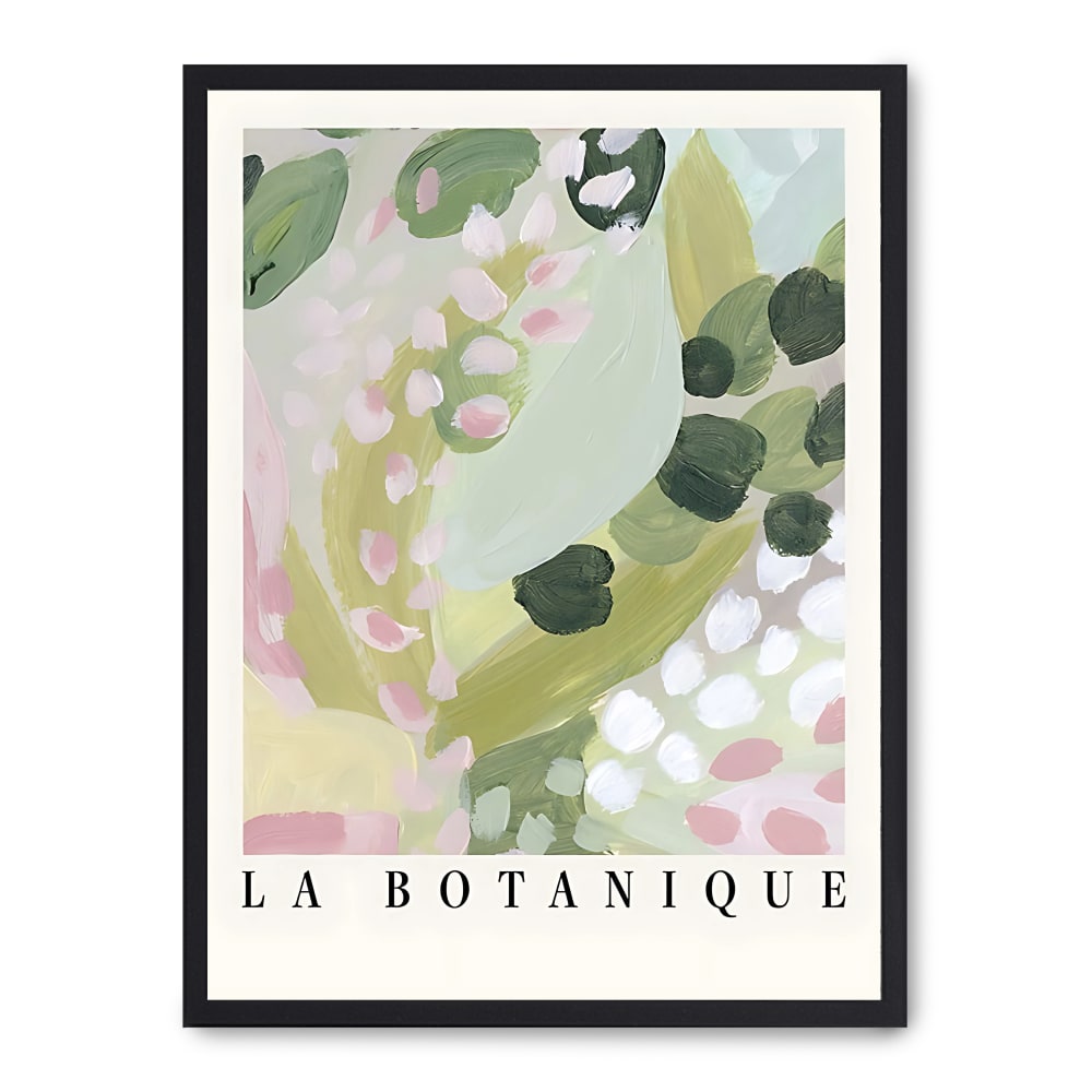 Wandbild la botanique, schwarzer rahmen, 30x40 cm - Maisons Du