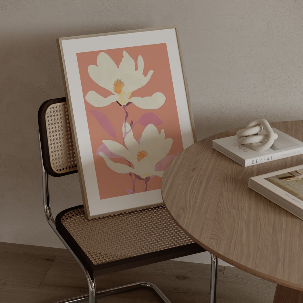 Poster magnolienrosa, 30x40 cm - Maisons Du Monde