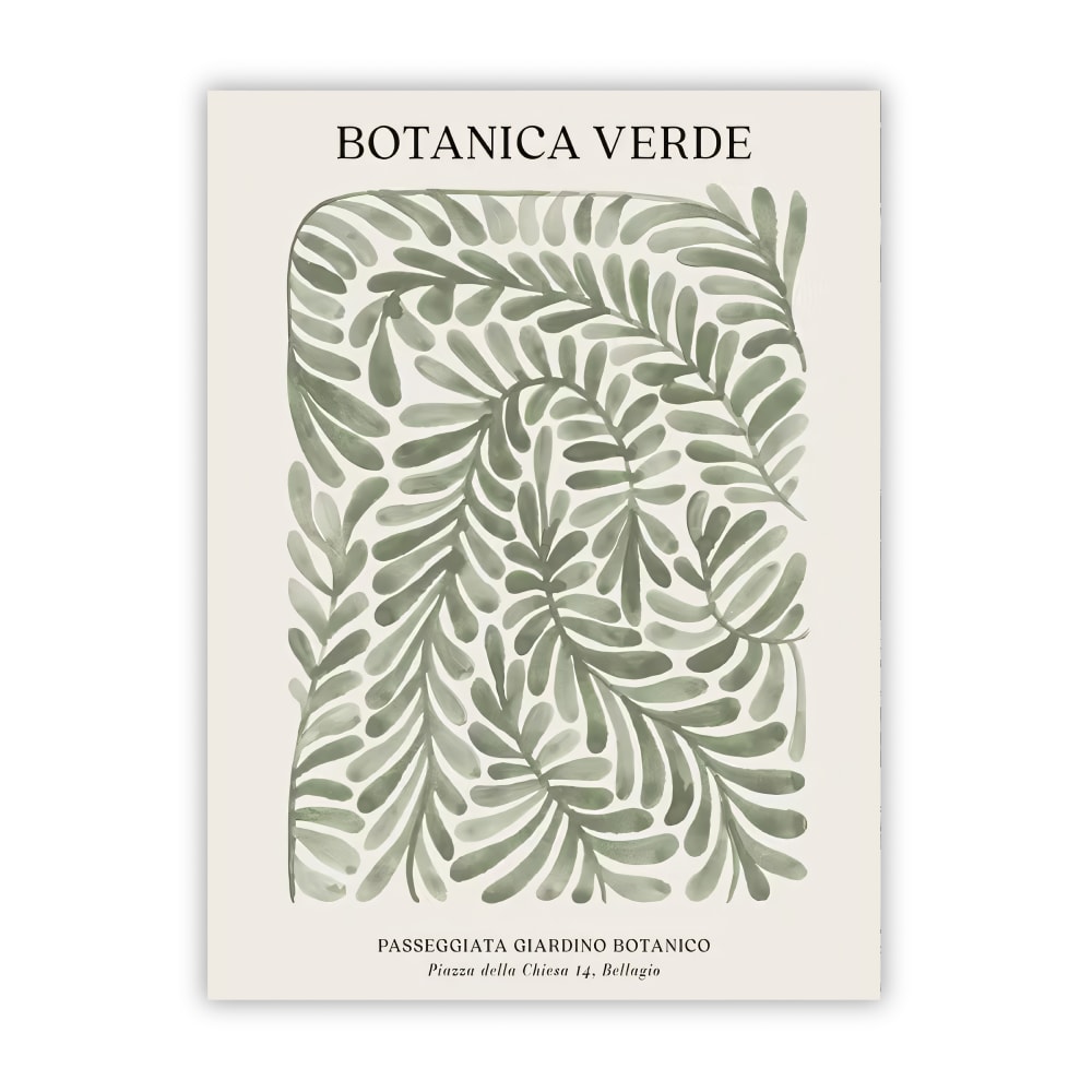Poster Lab Poster grüne botanik, 30x40 cm - Papier