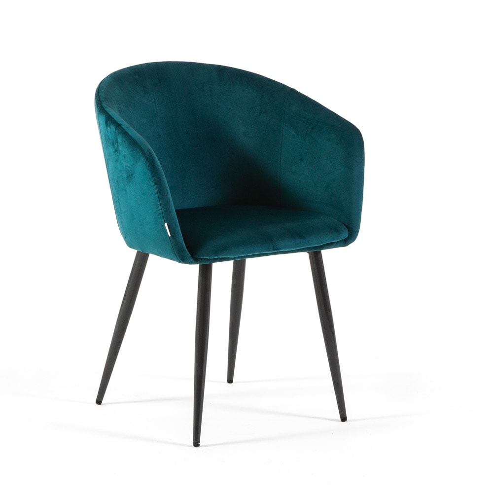 Lot de 2 chaises rembourrées - bleu