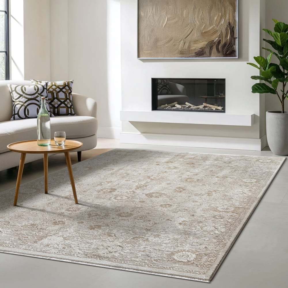 Tapis Salon Design Vintage, Beige, 80 x 150 cm — vue 3