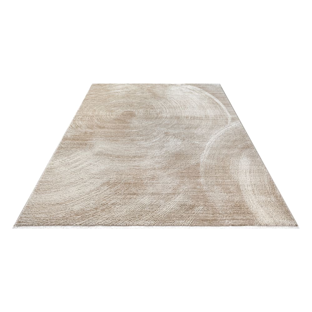 Tapis Salon Moderne Design Cercle, Beige, 160 x 230 cm — vue 4