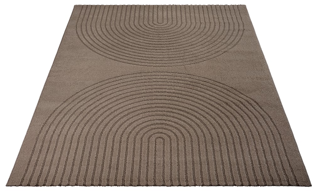 Tapis moderne salon scandinave, Marron, 240 x 340 cm — vue 4