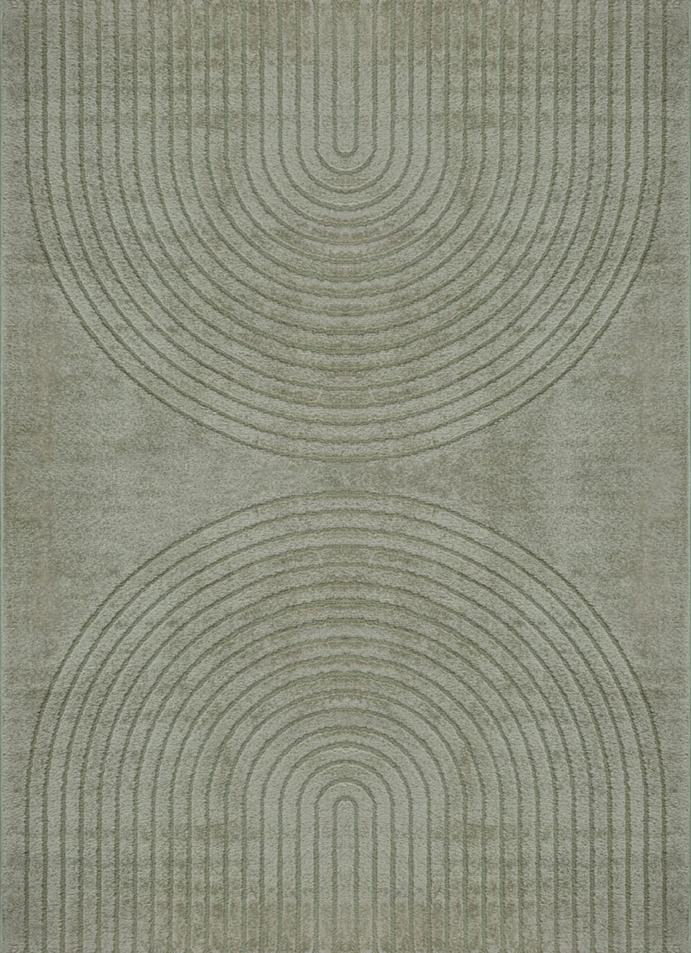 Tapis moderne salon scandinave, Vert, 140 x 200 cm