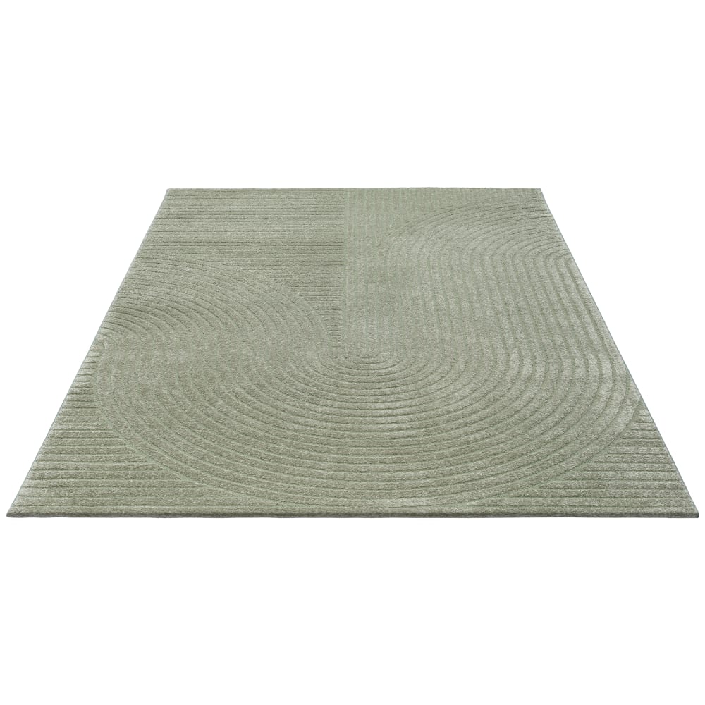 Tapis salon moderne bohème scandinave, Vert, 300 x 400 cm — vue 4