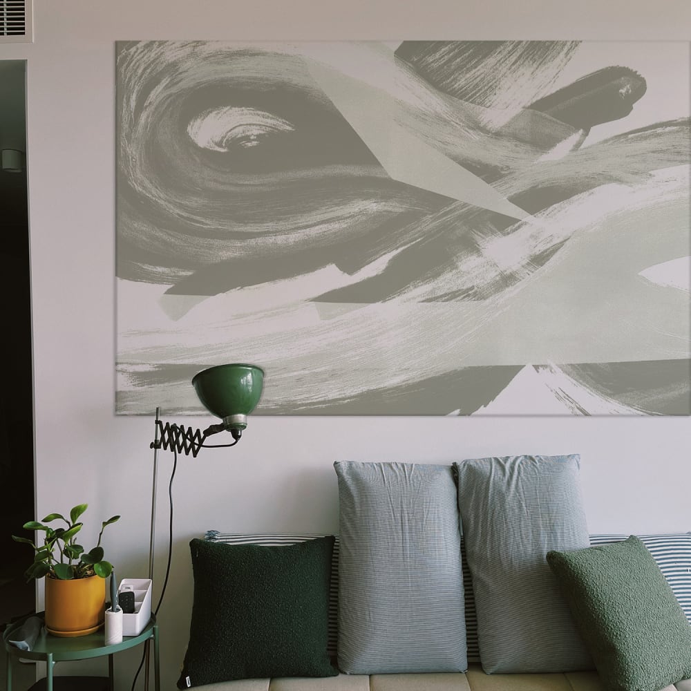 Tableau infini vert en toile imprimée, 120x80 cm