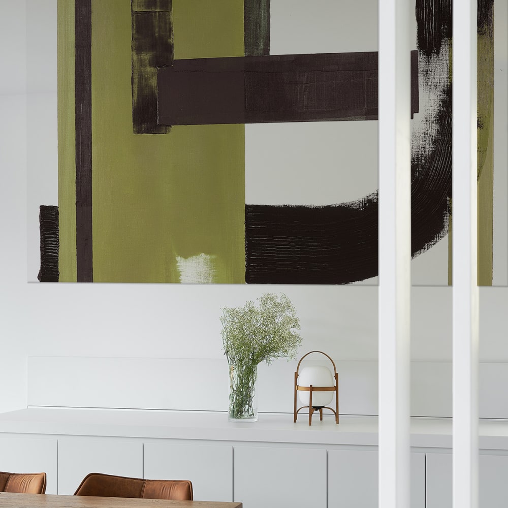 Tableau archit vert en toile imprimée, 200x110 cm