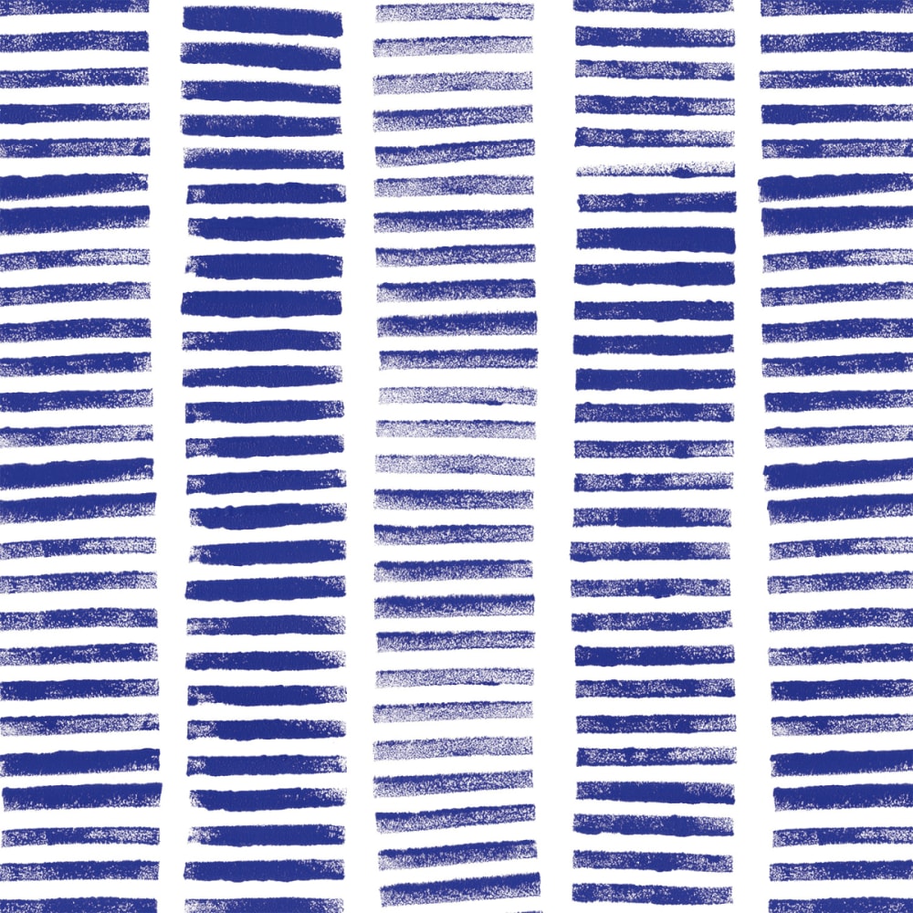 Tableau rondin bleu en toile imprimée, 80x80 cm