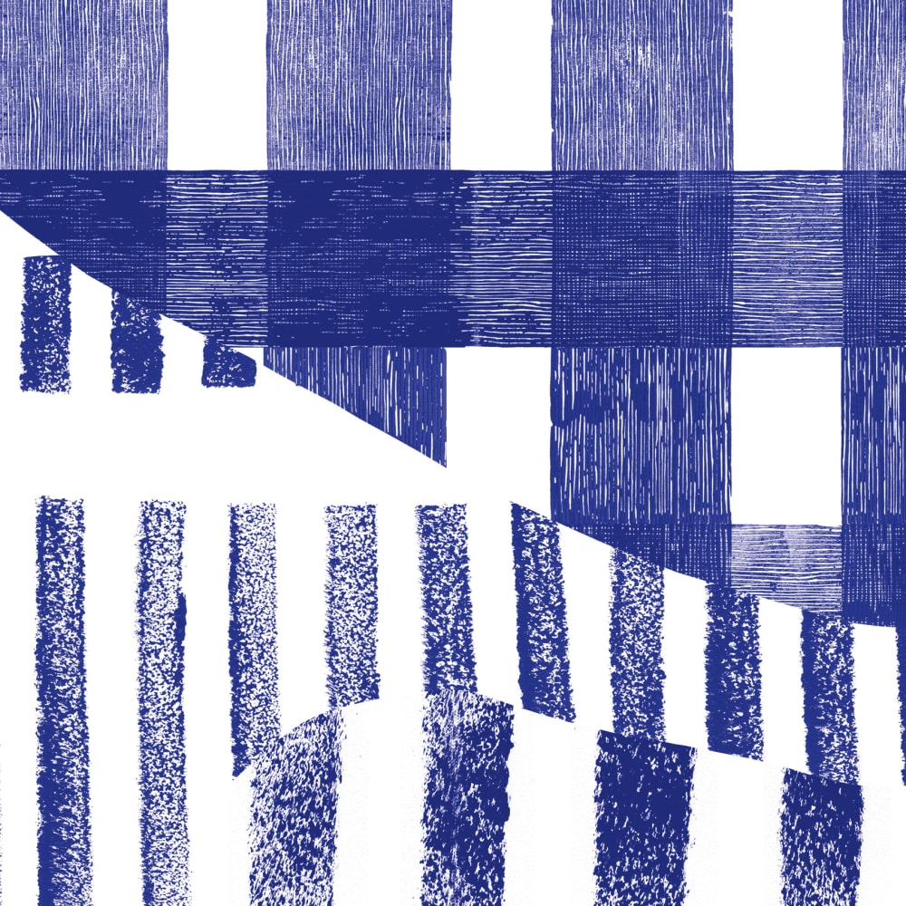 Papier peint canopée, bleu 375 x 250cm — vue 4