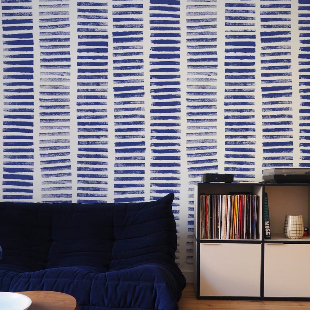 Papier peint  rondin,