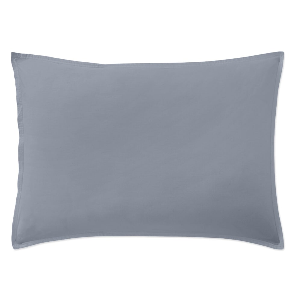 Taie d'oreiller percale de coton bleu forever 50x70 cm