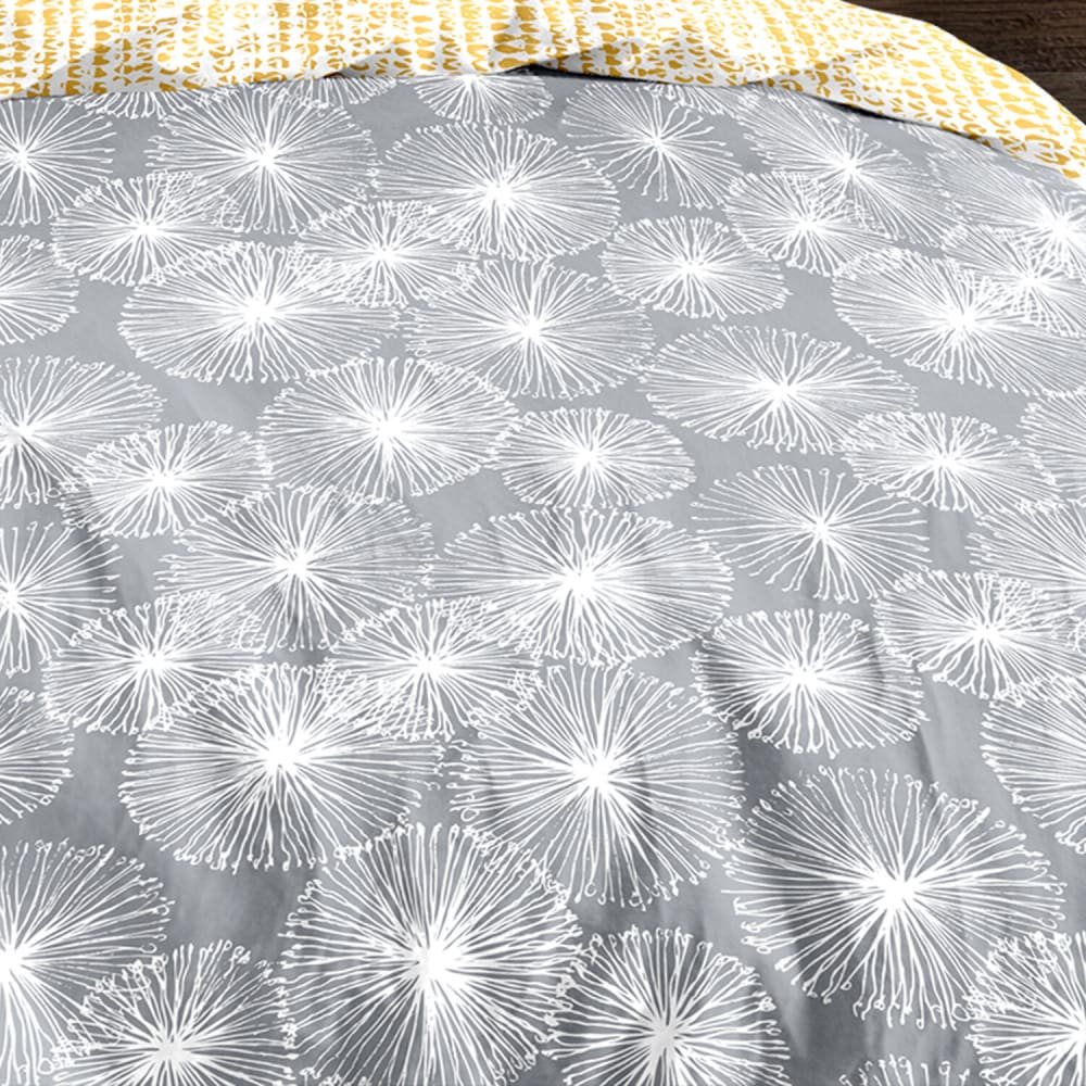 Parure housse de couette coton imprimée + 2 taies 240x220 cm - Maisons du Monde