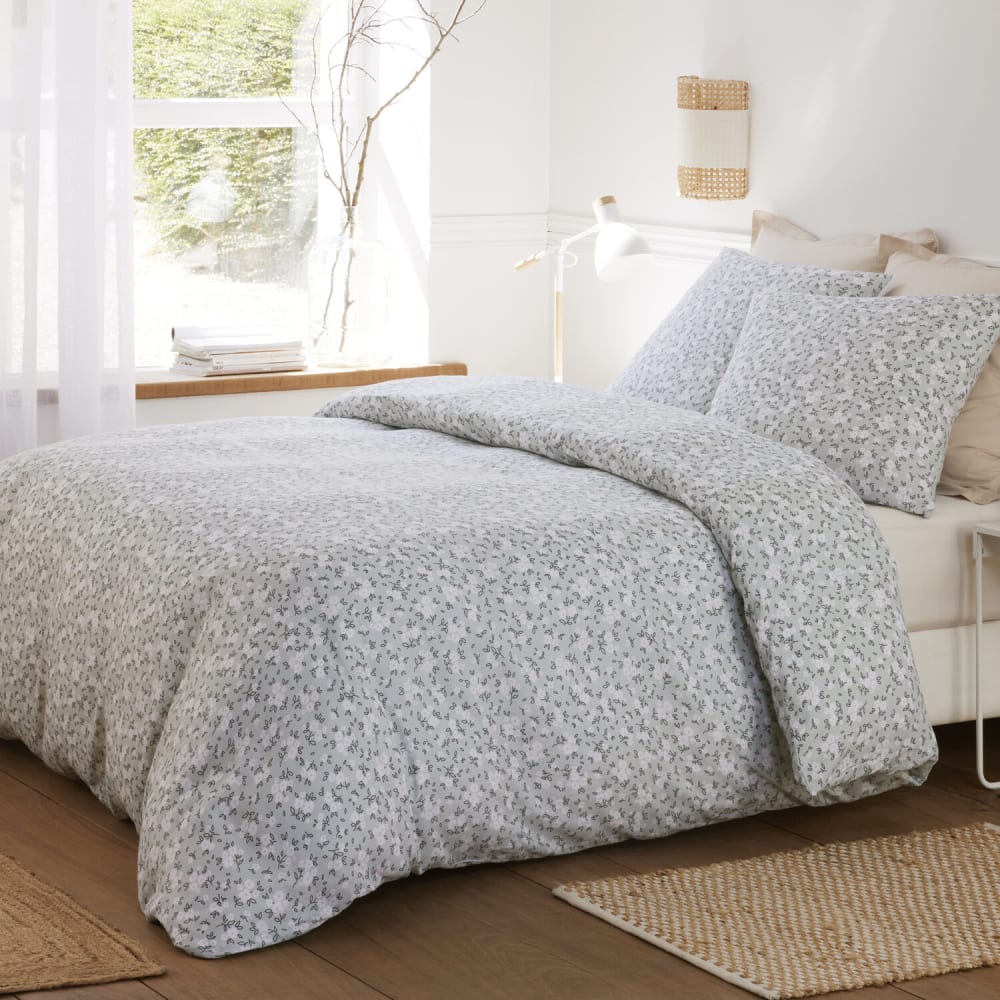 Parure housse de couette coton imprimée + 2 taies 240x220 cm — vue 3