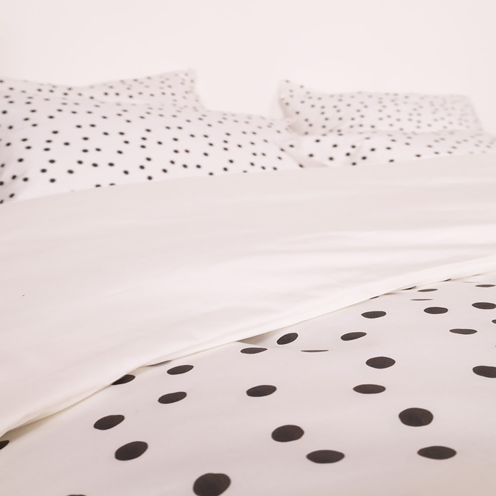 Parure de lit en percale de coton bio gris anthracite 260x240 — vue 4