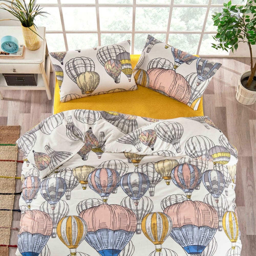 Parure de lit enfant en polycoton imprimée + 1 taie 140x200 cm