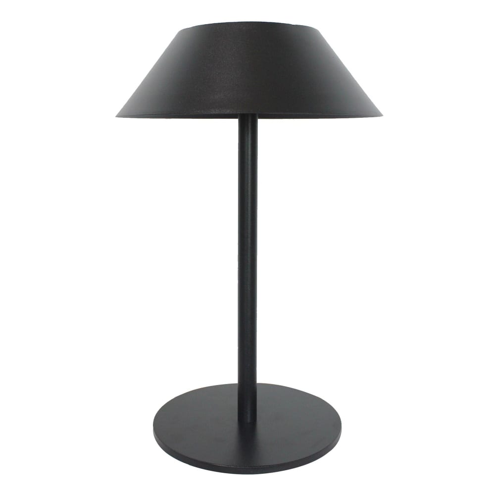 Lampe de table solaire Aluminium Noir h31cm