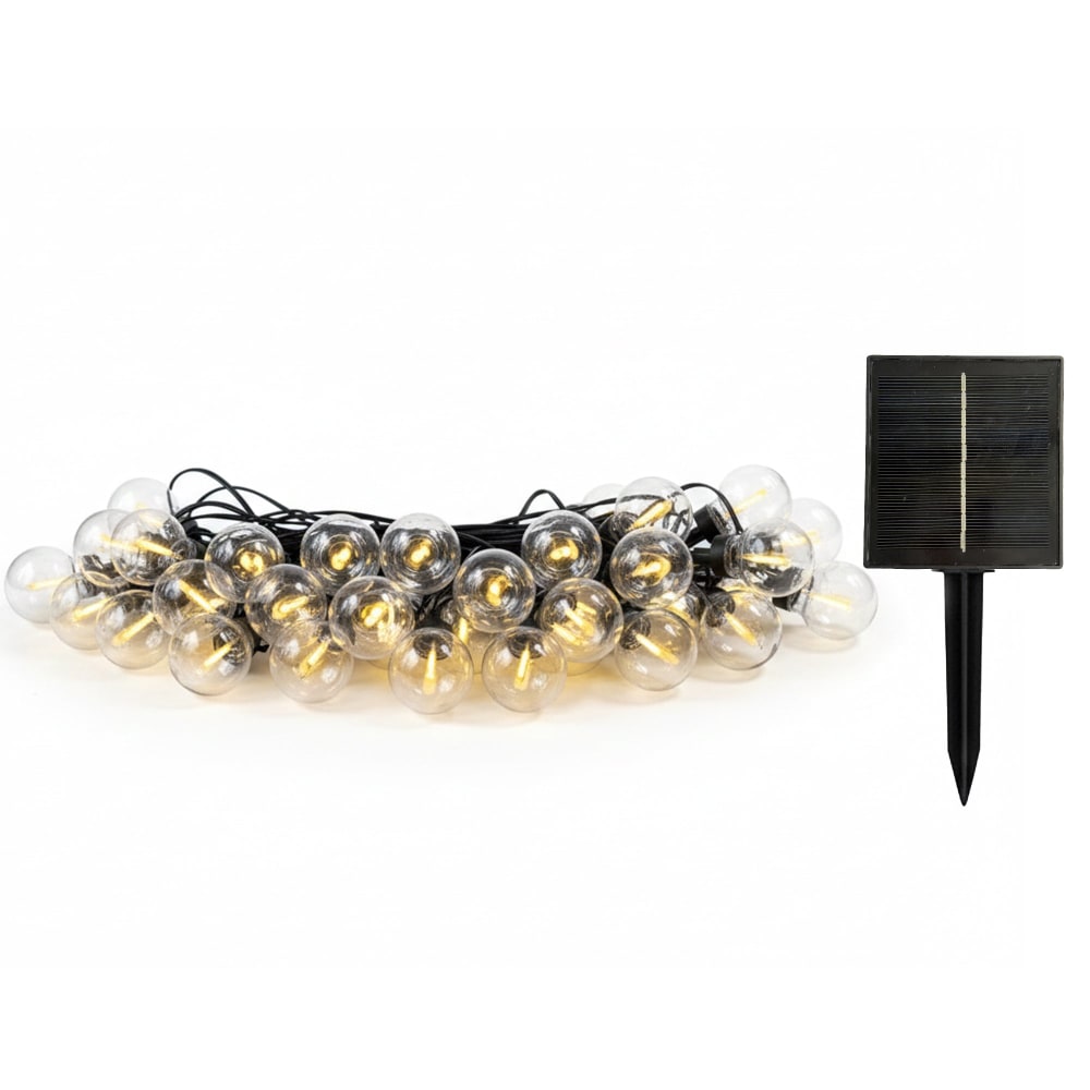 Guirlande Solaire Plastique Transparent 20m