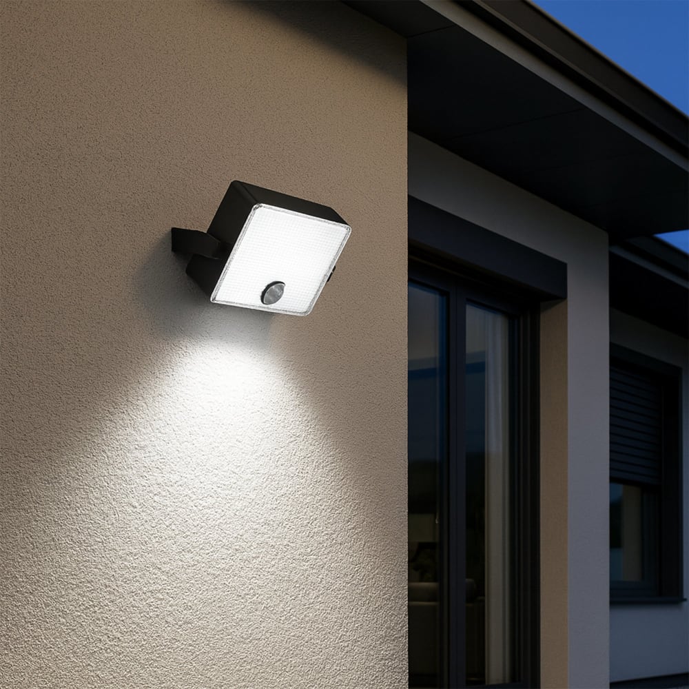 Projecteur solaire orientable plastique noir 500lm Projecteur solaire orientable plastique noir 500lm