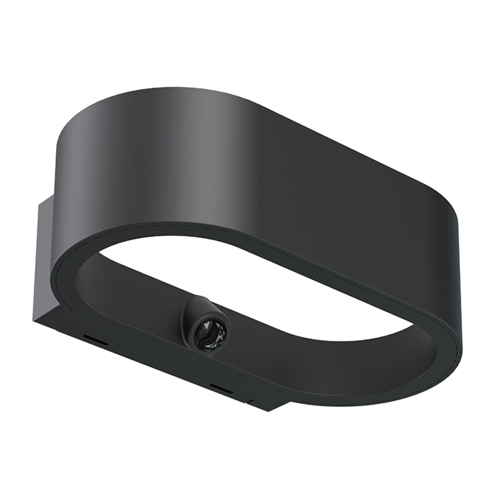 Applique murale solaire sensor Acier Noir 900lm