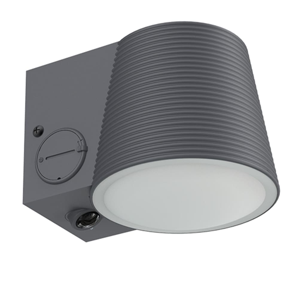 Applique murale solaire sensor Acier Gris 1000lm