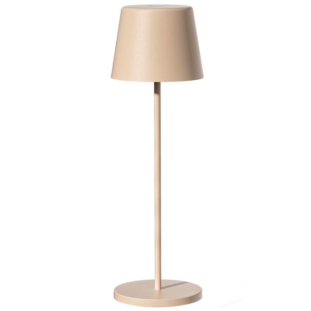 Lampe de table sans fil Acier Beige h38cm