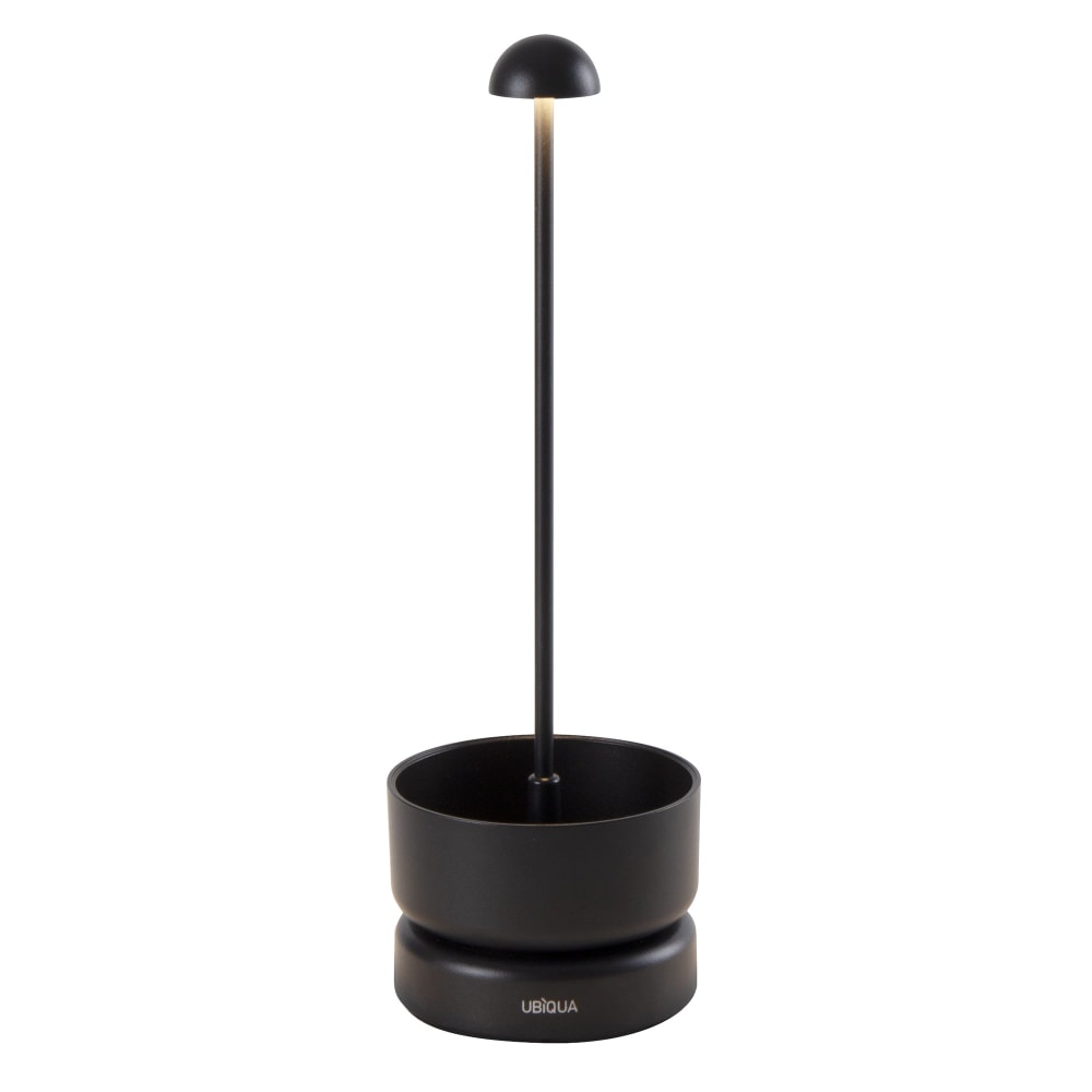 Lampe de table sans fil Aluminium Noir h31cm