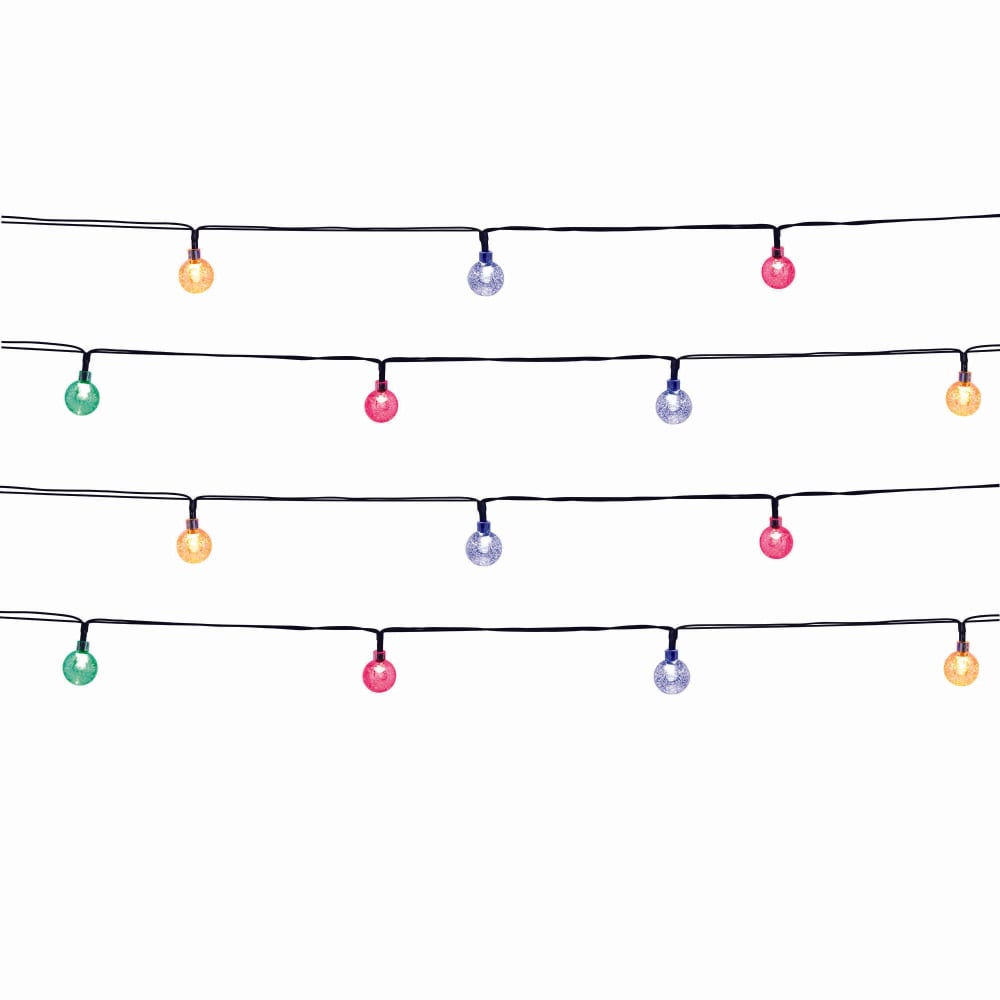 Lot de 2 Guirlandes solaires Plastique Multicolore 40led