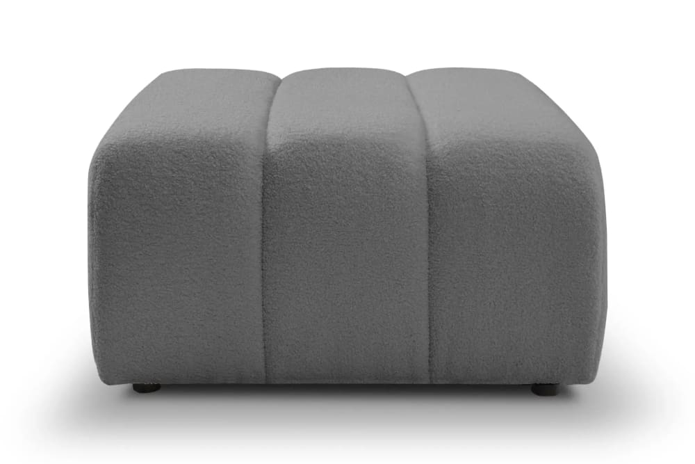 pouf en tissu bouclette