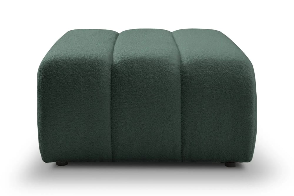 pouf en tissu bouclette