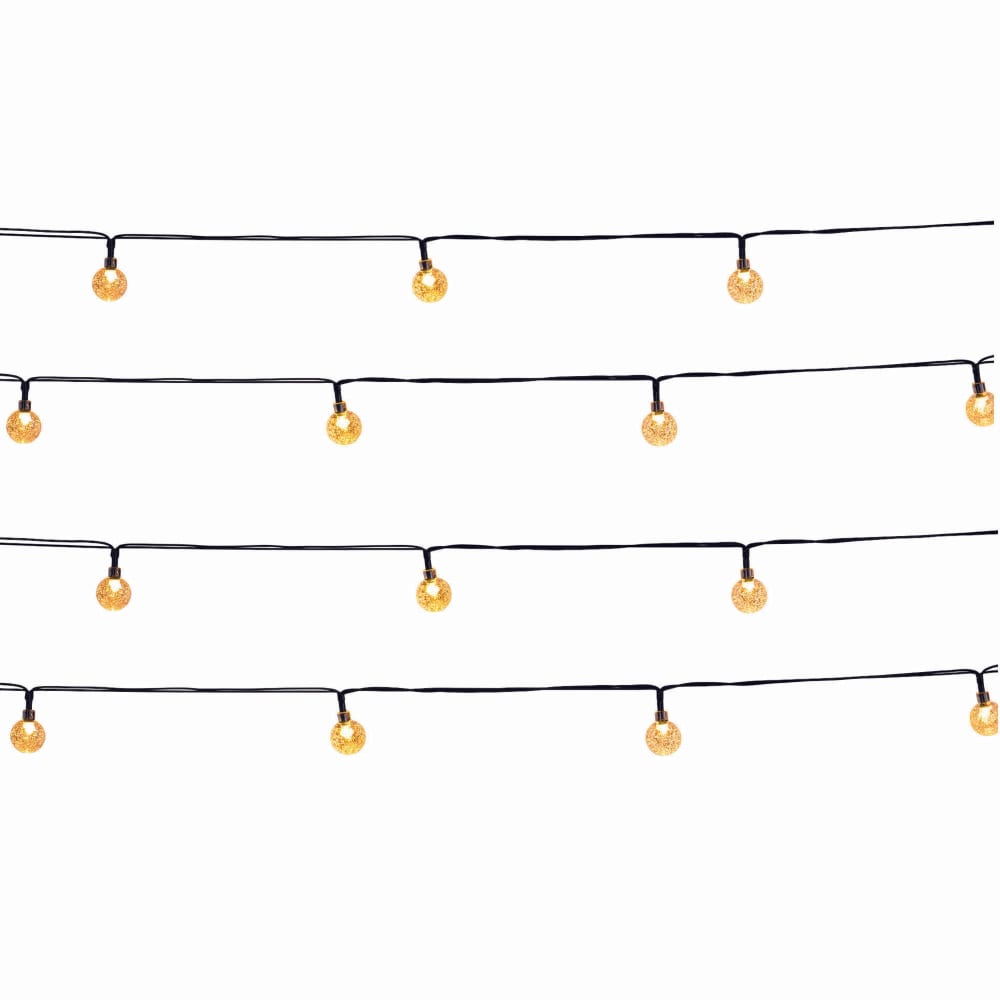 Lot de 2 Guirlandes solaires Plastique Transparent 40led