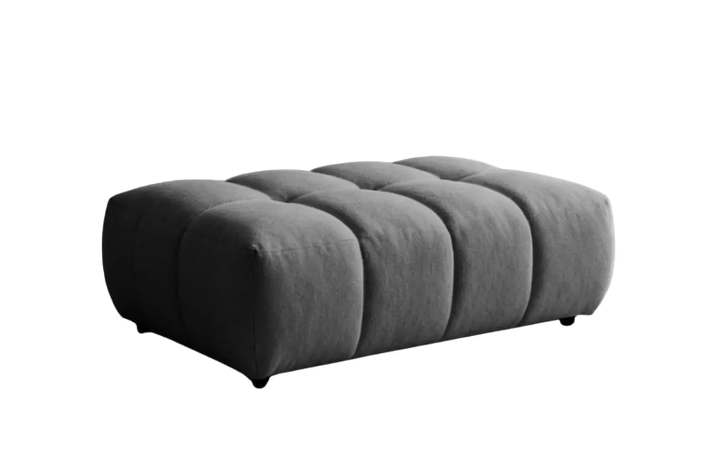 pouf en tissu bouclette