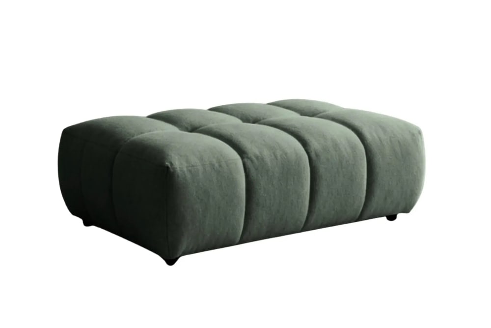 pouf en tissu bouclette