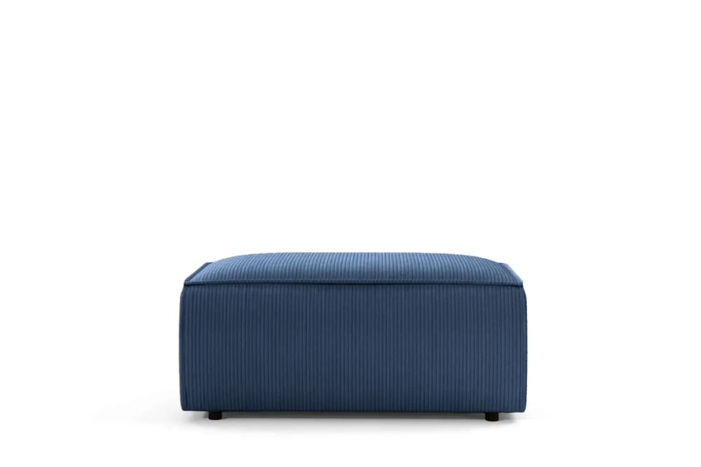 pouf en velours côtelé