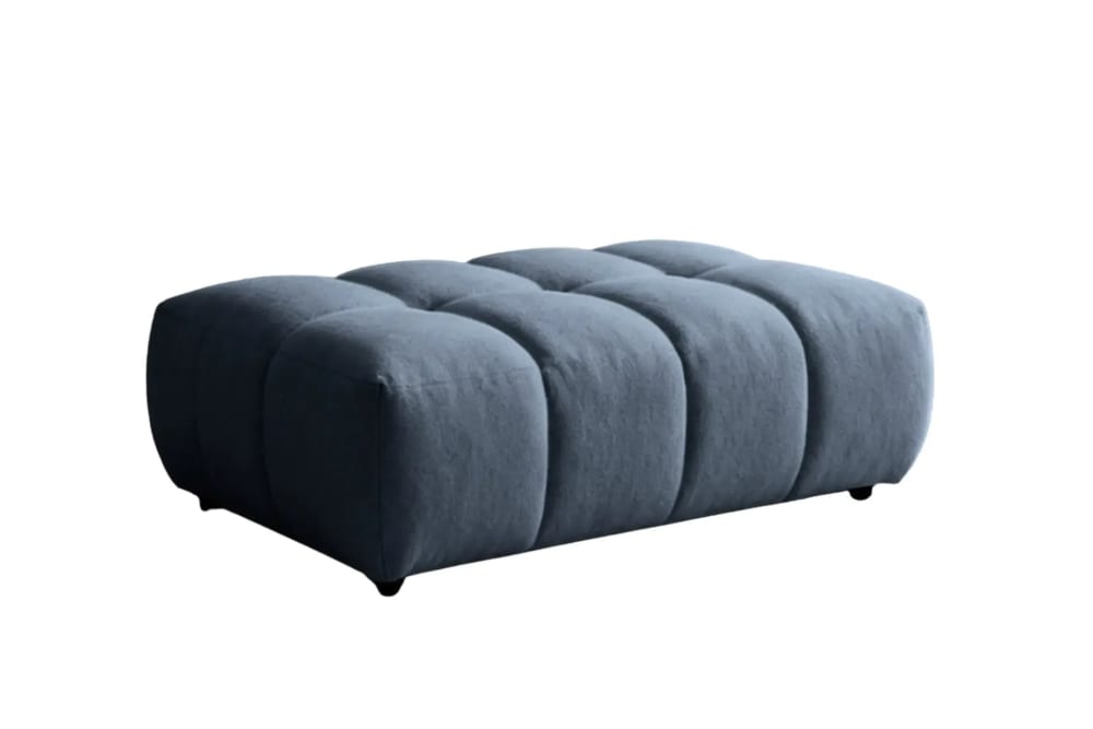 pouf en tissu bouclette