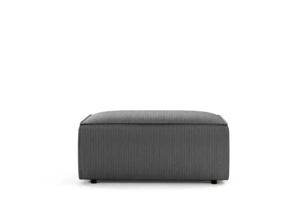pouf en velours côtelé