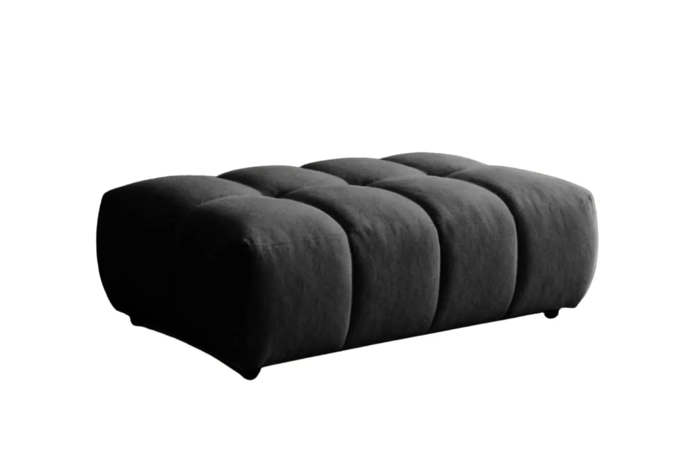pouf en tissu bouclette