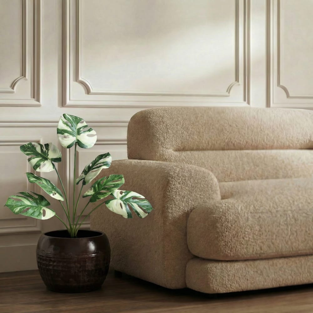 Monstera en pot artificiel vert H57 - Maisons du Monde