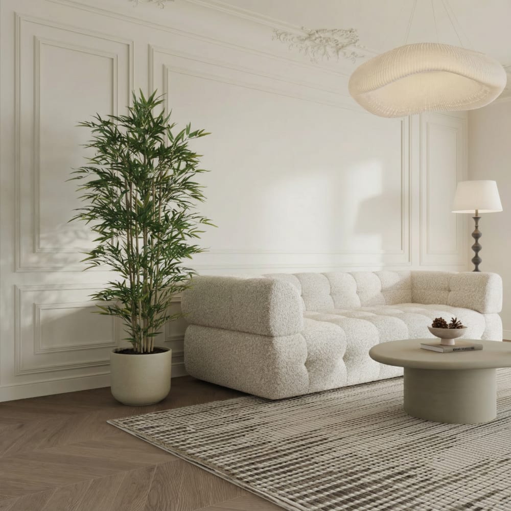 Bambou en pot artificiel vert H180