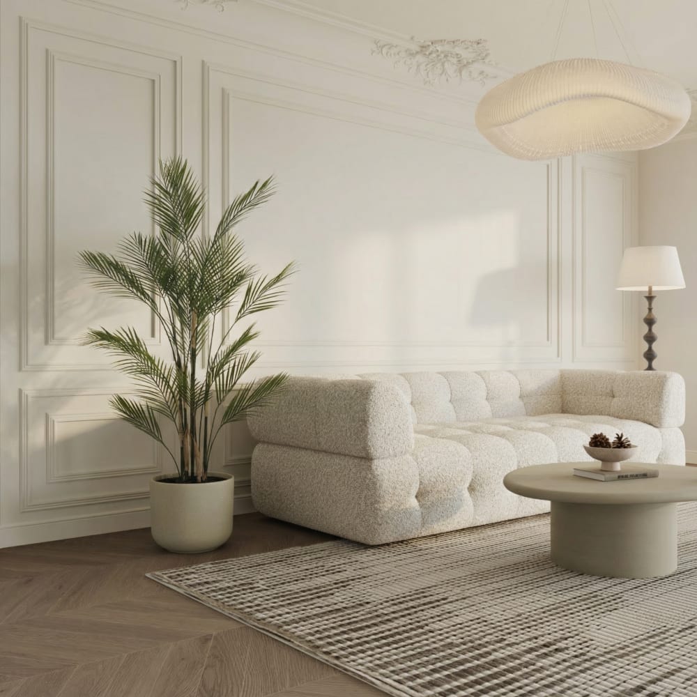 Palmier Kwai en pot artificiel vert H150