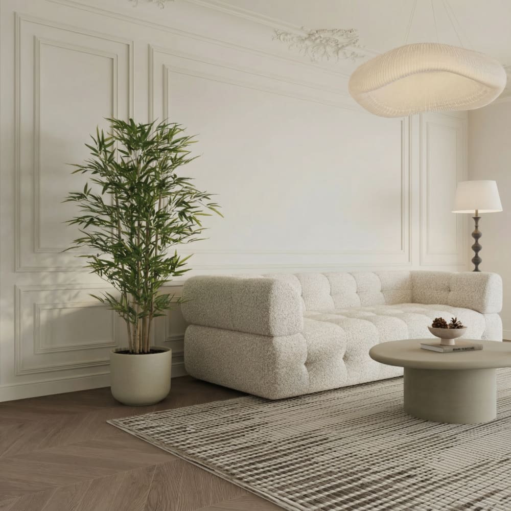 Bambou en pot artificiel vert H150