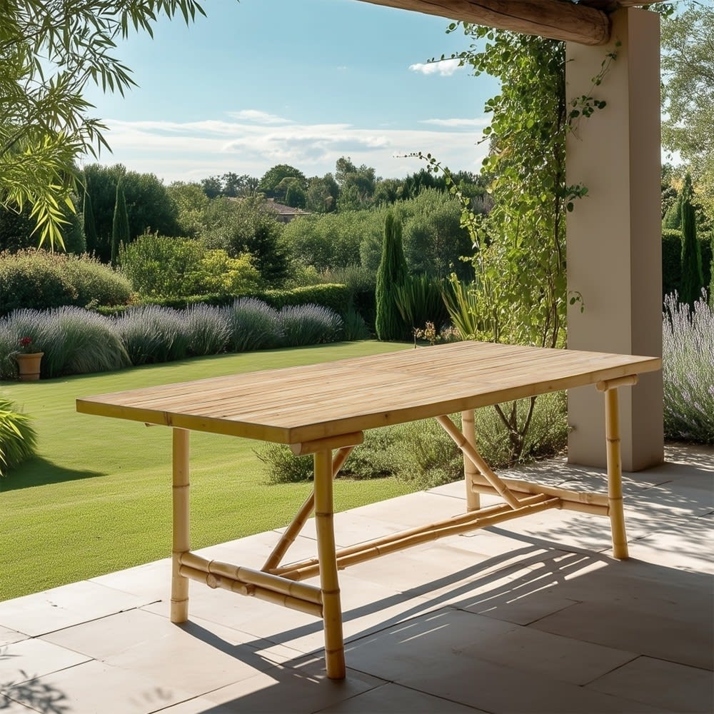 Esstisch aus Bambus 180 x 80 cm - Maisons Du Monde