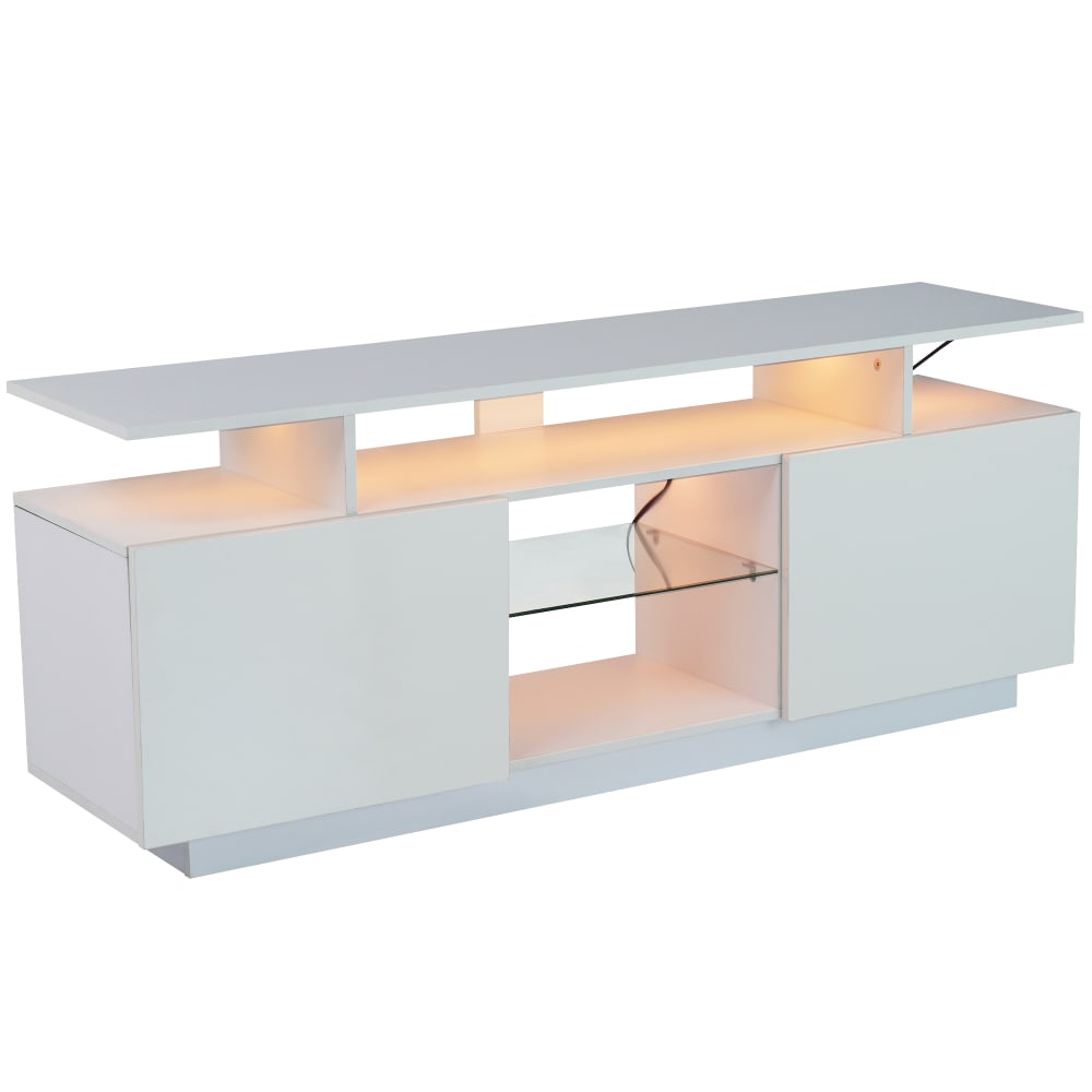 Meuble tv avec led, portes