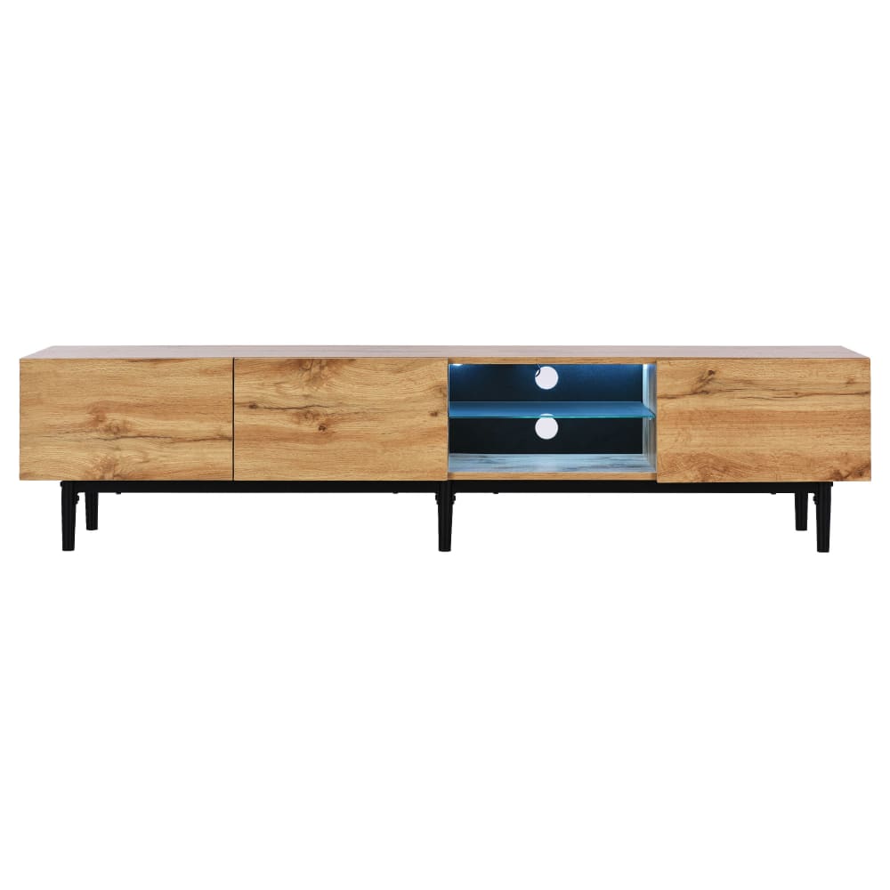 Meuble tv avec led, portes - 175