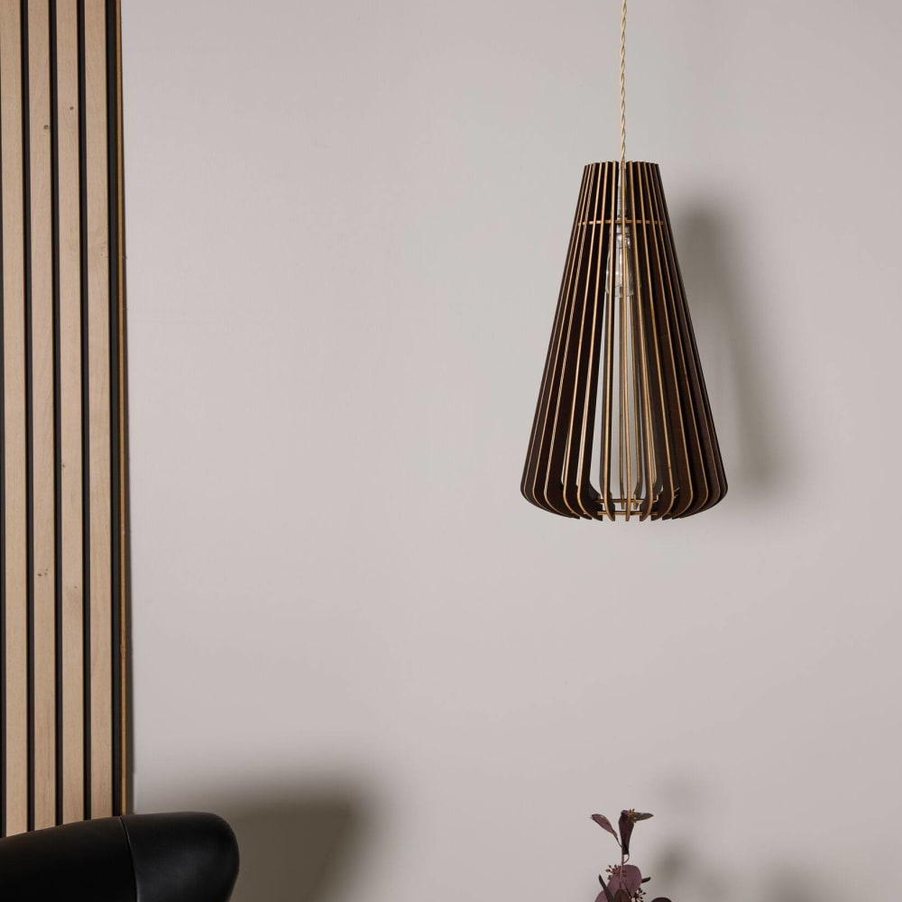 Suspension 8w effet bois chocolat — vue 4