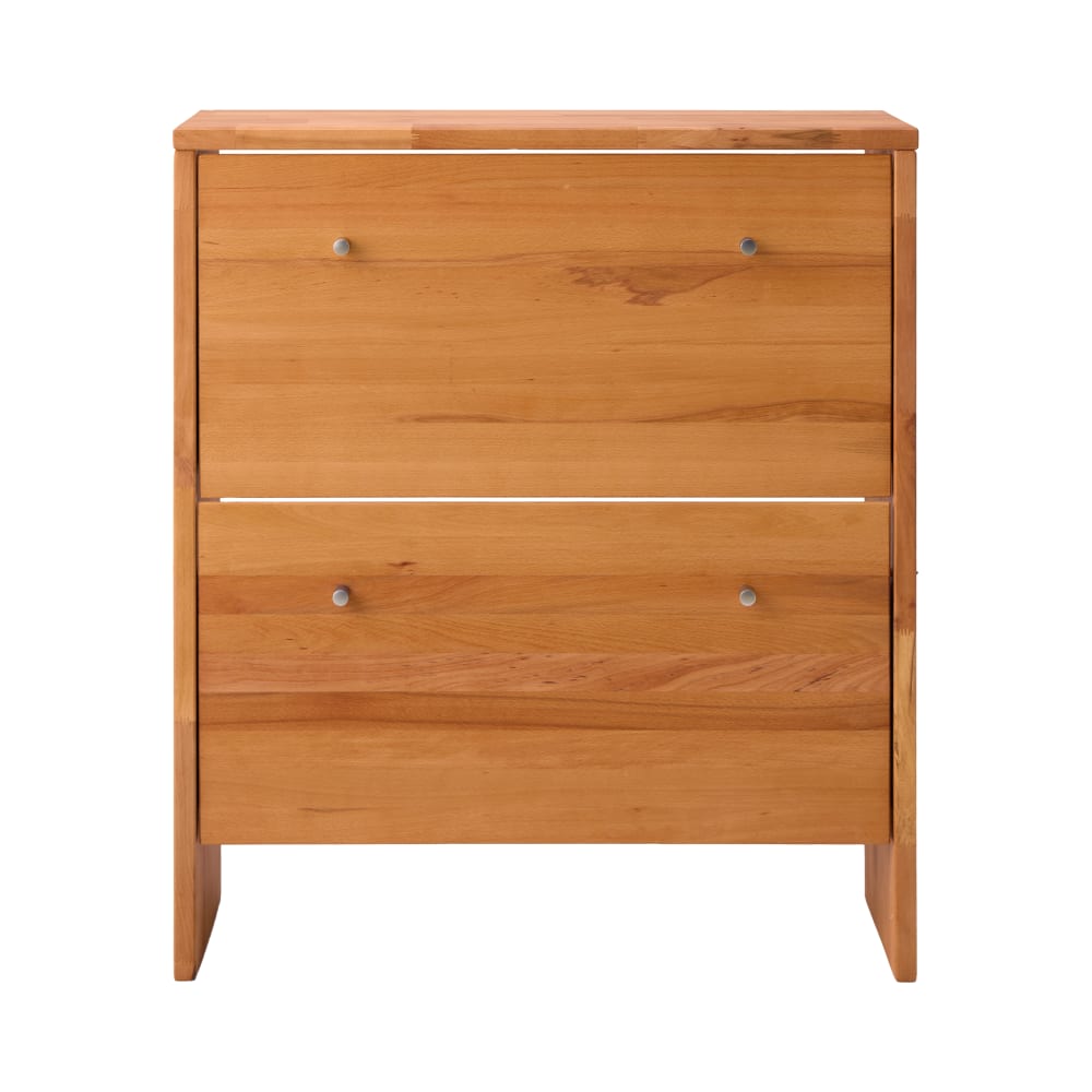 Meuble à chaussures 2 tiroirs en chêne massif