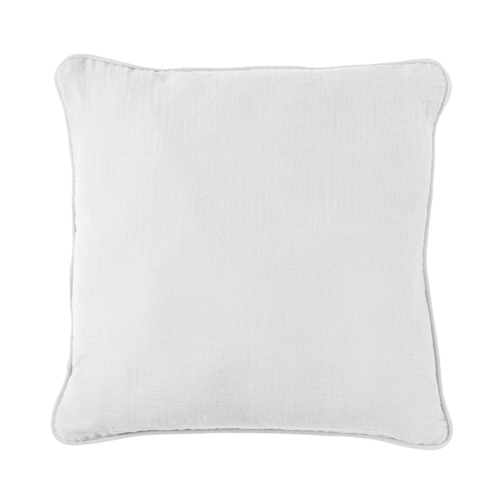 Coussin gaze de coton 45 x 45 cm blanc