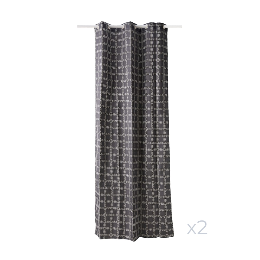 Lot de 2 rideaux en coton - 260
