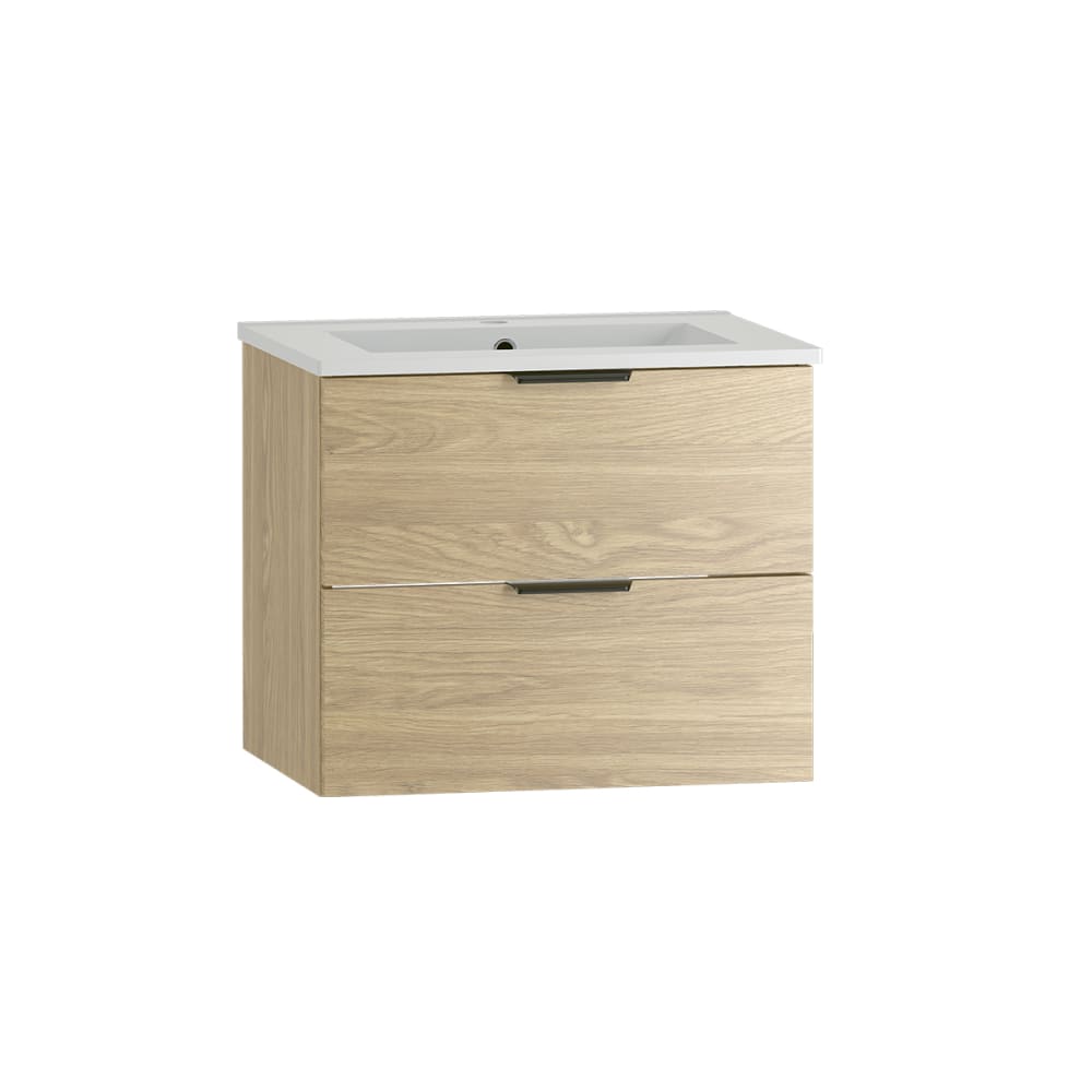 Meuble vasque encastrée stratifiés beige