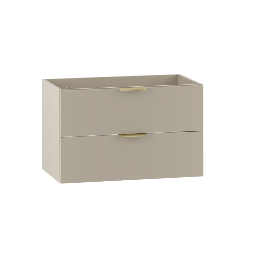 Meuble sous-vasque stratifiés beige